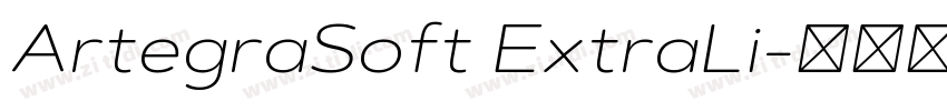ArtegraSoft ExtraLi字体转换